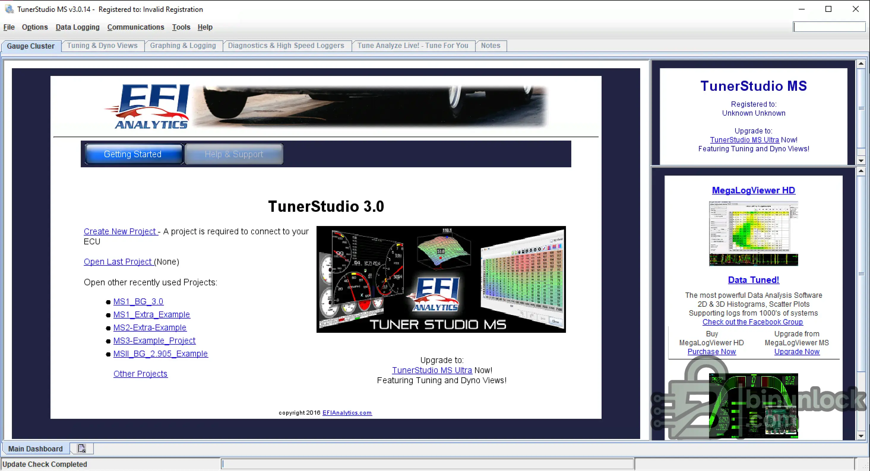 EFI Analytics TunerStudio MS — тюнинг ЭБУ и логирование данных 3.0.18 — скриншот 1