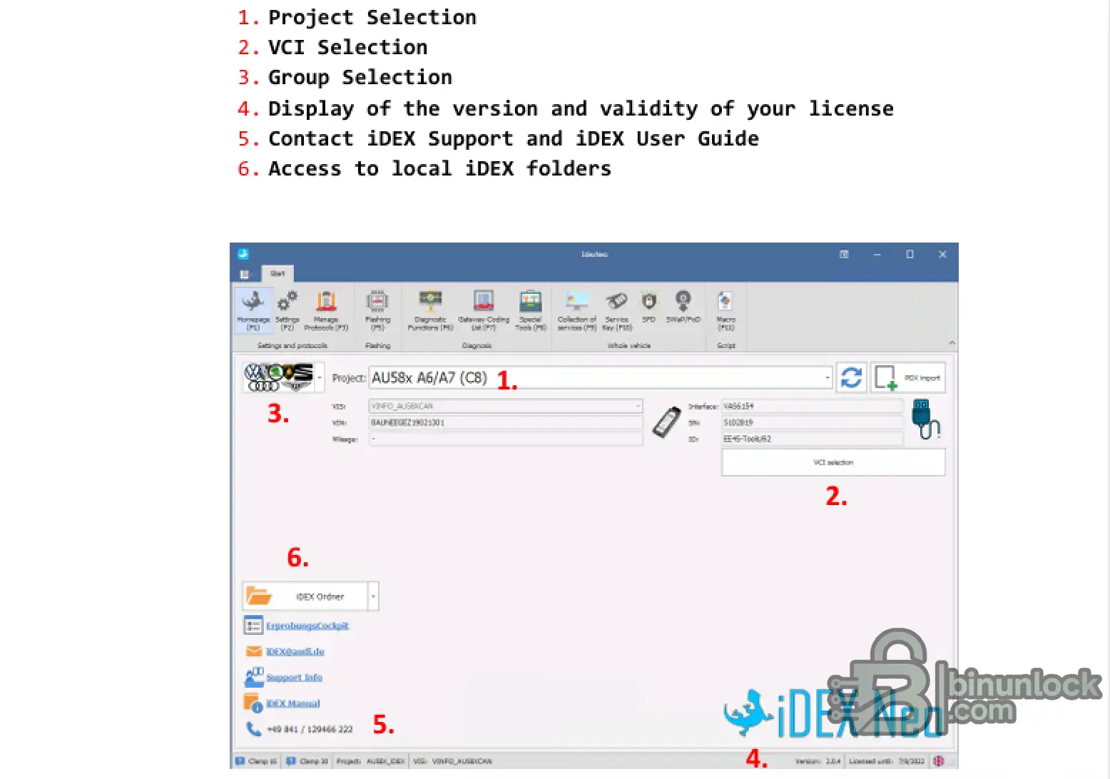 Руководство пользователя VAG iDEX Neo для диагностических проектов ODX — скриншот 2