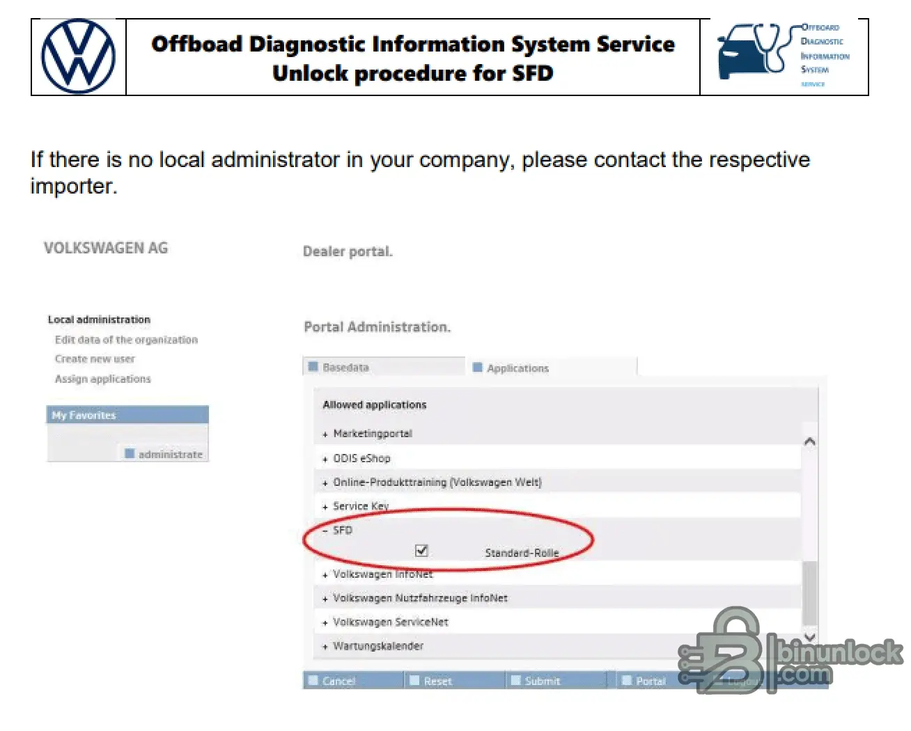 Процедура разблокировки VAG SFD — руководство по ODIS Service и workflow токена 2025-09-25 — скриншот 1