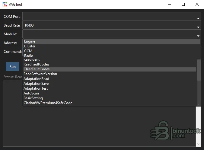 VAGTool — утилита диагностики и адаптации KWP1281 Unspecified — скриншот 1