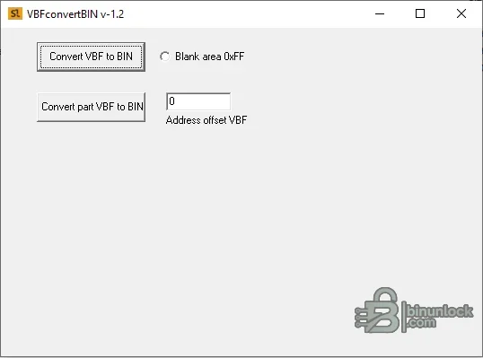 VBF Convert to BIN — экстрактор прошивок Ford и Volvo 1.2 — скриншот 1