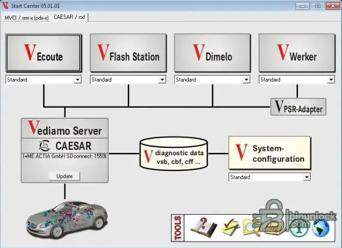 Vediamo J2534 Connection Tool — настройка Pass-Thru интерфейсов 5.01.01 — скриншот 1