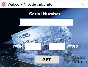 Утилита PIN-кодов WABCO — поиск PIN по серийному номеру 2014.1 — скриншот 1