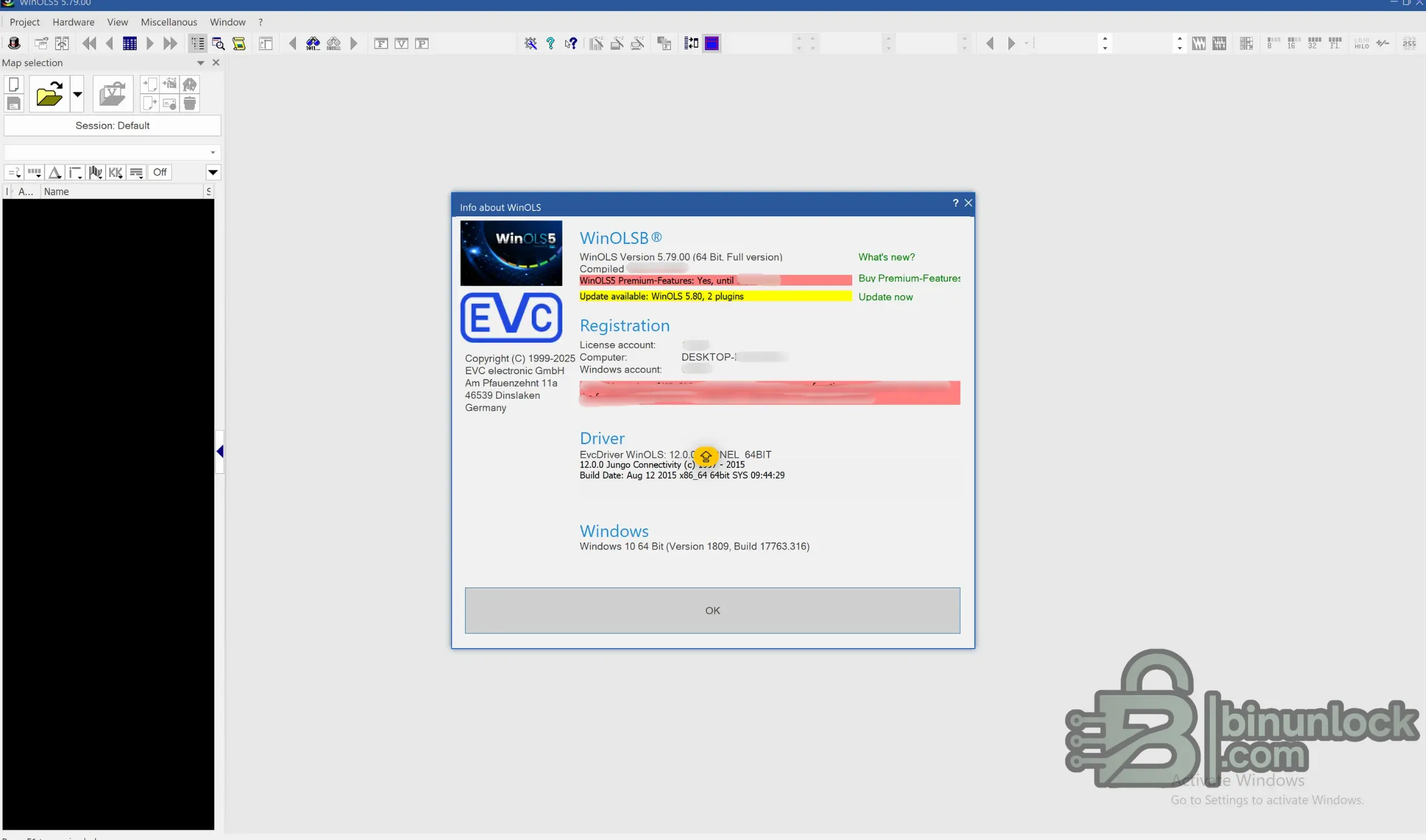 WinOLS 5.79 — официальное обновление EVC с полными примечаниями к релизу 2025-07-03 — скриншот 1