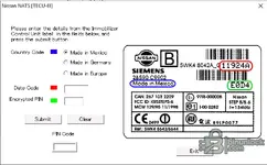 Комплект калькуляторов PIN-кода Nissan NATS (IMMU и SEC-E) 2025-08-29 — скриншот 1