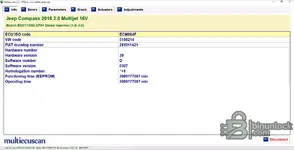 Multiecuscan — расширенная диагностика для Fiat/Alfa/Lancia/Chrysler/Jeep 5.3R1 — скриншот 9