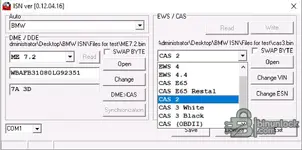 BMW ISN — DME/DDE ↔ EWS/CAS Synchronization with OBD/COM Read-Write
