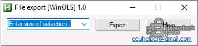 WinOLS File Export — Clipboard → BIN saver for selected hex rows