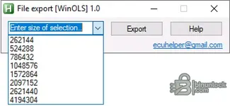 WinOLS Экспорт файлов — сохранение BIN из буфера обмена для выбранных hex-строк 1.0 — скриншот 2 WinOLS Экспорт файлов — сохранение BIN из буфера обмена для выбранных hex-строк 1.0 — скриншот 2