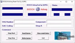 BOSCH Airbag Reset Tool — VAG SRS ECU Service (Read/Write/Crash Clear)