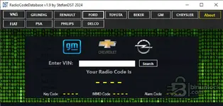 RadioCodeDatabase — мультимарочный набор для кодов автомагнитол 1.9 — скриншот 6 RadioCodeDatabase — мультимарочный набор для кодов автомагнитол 1.9 — скриншот 6