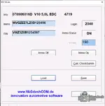 VAG EDC16 Immobilizer Utility — PIN, Vmax and Checksum