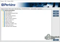 Каталог деталей двигателя Perkins SPI2 и сервисные мануалы 2018A — скриншот 3