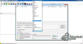 RenOLink 1.99 ECU scan menu with module selection list for CAN and K-line diagnostics. RenOLink 1.99 ECU scan menu with module selection list for CAN and K-line diagnostics.