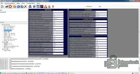 RenOLink 1.99 live data screen with engine parameters via KWP2000, showing injection and sensor values. RenOLink 1.99 live data screen with engine parameters via KWP2000, showing injection and sensor values.