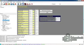 RenOLink 1.99 input faults status page showing present and stored DTC states for sensors and circuits. RenOLink 1.99 input faults status page showing present and stored DTC states for sensors and circuits.