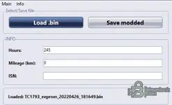 MEVD1723 EEPROM Editor — Working Hours and ISN Tool
