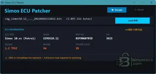 Simos ECU Patcher для PCR2.1, Simos 10 и Simos 11 Immo Off 1.6 — скриншот 4 Simos ECU Patcher для PCR2.1, Simos 10 и Simos 11 Immo Off 1.6 — скриншот 4