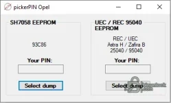 Opel EEPROM PIN Picker — SH7058 and 95040 Calculator