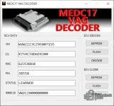 VAG MEDC17 Decoder — ECU EEPROM and Flash Data Utility