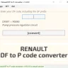 Renault DF to P-Code Converter — справочник кодов ошибок